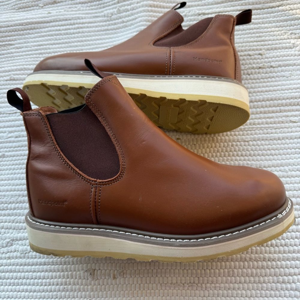Handcrafted Brown Chelsea Boots for Men